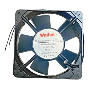 Wathal 4,7” Vierkant Dual Kugellager Lüfter AC110-120V 2-Draht 1” dick - Bild 1 von 3