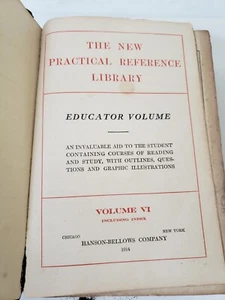 VINTAGE 1914 The New Practical Reference Library Vol IV. HANDSON BELLOWS COMPANY - Picture 1 of 12
