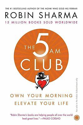 The 5 AM Club: Own Your Morning. Elevate Your Life. Sharma, Robin | Free Ship • 11.39£