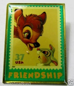 Pin Disney USPS El arte de Disney Bambi y Thumper Best Friends - Imagen 1 de 2