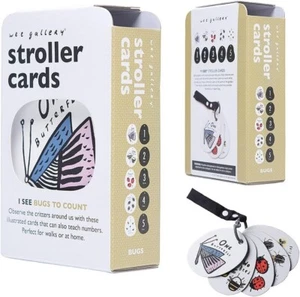 Wee Gallery Stroller Cards - I See Bugs to Count - Counting Numbers Travel Activ - Picture 1 of 3