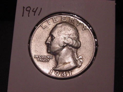 1941 WASHINGTON QUARTER VF XF NICE FREE SHIPPING Cover