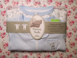 New with Tag for Sale - PRECIOUS FIRSTS Boys' 2 Pack Sleep and Play - Blue - Picture 1 of 2