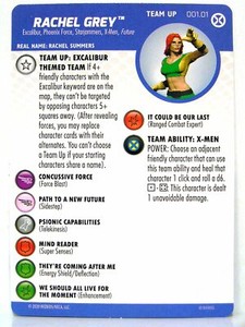 HeroClix - #001.01 Rachel Grey Team-Up Card - X-Men House of X