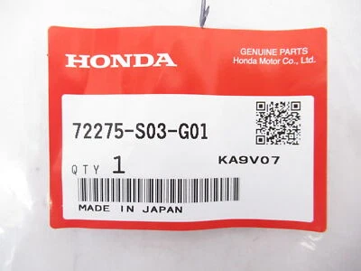 Restricción climática de canal de funcionamiento de puerta delantera para conductor Honda 72275-S03-G01 original OEM Foto 1 de 4