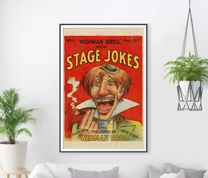 Poster Scherzi sul palco vintage - Commedia retrò | Vaudeville | Attori | Teatro | Vieni - Foto 1 di 6