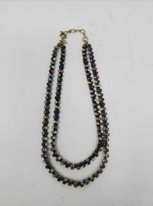 NEW WOMEN'S J CREW LAYERED CRYSTAL CHAIN NECKLACE IN MULTI COLOR