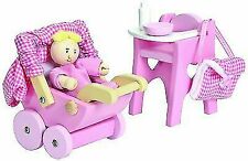Wooden 1:12 Nursery Set House Furniture for Doll