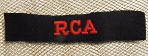 CANADA WW 2 RCA SHOULDER TITLE NICE QUALITY  - Picture 1 of 5