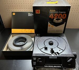 Kodak Carousel 4200 Slide Projector w/ Box - Untested - AS-IS
