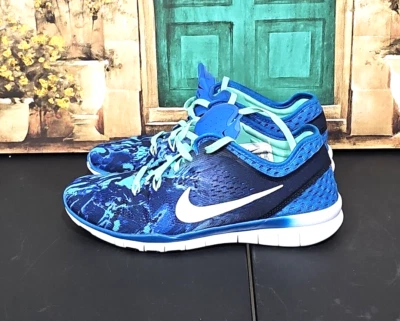 Women's Nike Free 5.0 TR FIT 5 704695-403 Blue/Green Athletic Shoes - Size 6 - Image 1 of 4