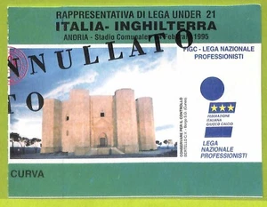 C2812- ALTES TICKET FUSSBALLSPIEL 1995 ITALIEN VS ENGLAND - Bild 1 von 1