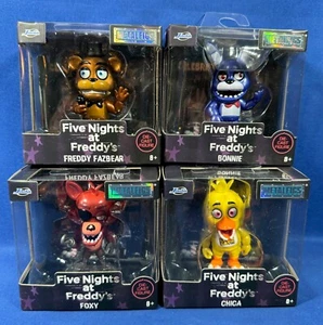Jada FIVE NIGHTS FREDDY'S Figures METALFIGS Fazbear CHICA Bonnie FOXY Set of 4 - Picture 1 of 10