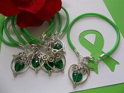 PULSERAS 'APOYO CON AMOR' CON CONCIENCIA SOBRE EL CÁNCER LINFOMA - 6 UNIDADES  Foto 1 de 3