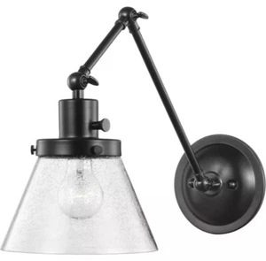 Progress Lighting P710094-031 Hinton Swing Arm or Wall Lamp Matte Black - Picture 1 of 13