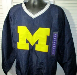 Maglione giacca a vento scollo a V University of Michigan nuovo con etichette ~ uomo 2XL! - Foto 1 di 8