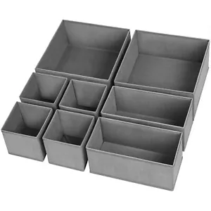 Drawer Organizer Clothes, 8 Pack Underwear Drawer Organizer, Foldable Closet ... - Picture 1 of 9