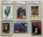 Michael Jordan Three PSA Graded + Three Ungraded Cards LOT
