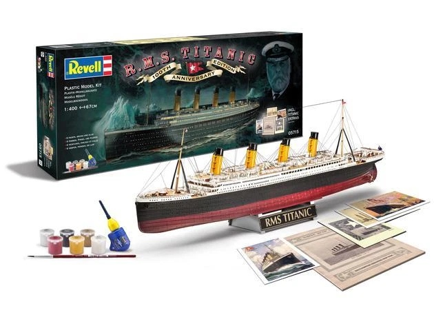 Revell Geschenkset 100 Jahre R.m.s Titanic 1:400 - Bunt/Schwarz/Grau