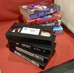 Country Music Various Bulk Lot VHS Retro Vintage Video Cassette Bulk Lot x4 - Picture 1 of 4
