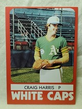 1980 TCMA West Haven White Caps Craig Harris #11 Minor League M1