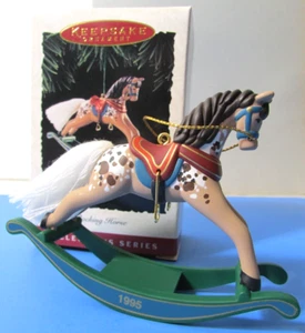 1995 Hallmark Ornament Rocking Horse 15th - Imagen 1 de 13