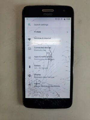 Motorola Moto G5 Plus 64 ГБ XT1687 серый (только T-Mobile) — треснутое стекло - Изображение 1 из 4