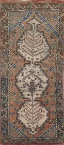 Vintage Rust Handmade Wool Bakhtiari Area Rug 5x10 Tribal Traditional Carpet - Picture 1 of 22