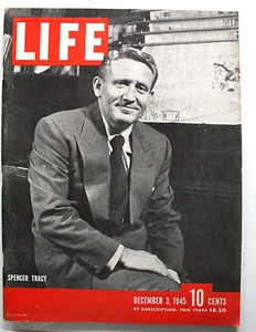 Life Magazine December 3, 1945 - Spencer Tracy - Picture 1 of 3