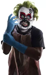 Rubine Inzucht Latex Killer Clown Maske mit grünem Haar - Bild 1 von 2