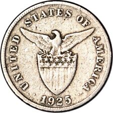 US-Philippines 5 Centavos, 1925-M Fine K15719