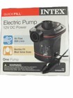 Intex Quick-Fill Air Pump Electric Outdoor Use 12 V DC Power 650 L/min Black