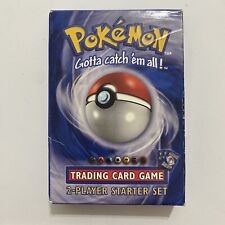 Pokemon Base Set 1999 WOTC 2-Player Starter Set Deck Box Rulebook & Card List