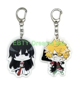 Set of 2 Hell's Paradise Acrylic Keychain Choubei Aza, Touma Yamada Asaemon v1 - Picture 1 of 2