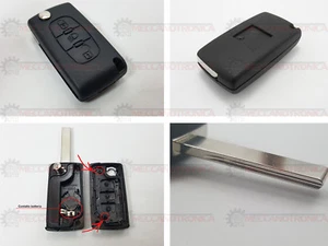 GUSCIO COVER CHIAVE PEUGEOT 207 307 407-CITROEN C2 C3 C4 C5 ECC. 3 TASTI(L)(LSB) - Imagen 1 de 1