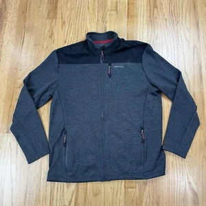 ORVIS Herren Bonded Mesh Fleece Full Zip Jacke Grau Schwarz Größe Large Outdoor - Bild 1 von 8