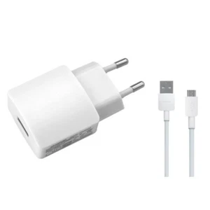 HUAWEI CARICABATTERIE ORIGINALE HW-050100E2W + CAVO MICROUSB PER ASCEND G500 - Foto 1 di 2