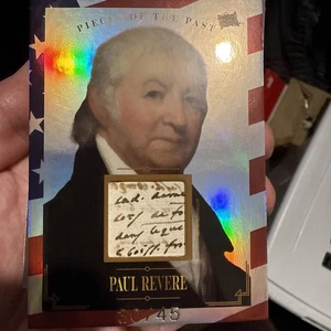 PAUL REVERE - 2023 Pieces Of The Past #151 HAND WRITTEN RELIC #/45 - Picture 1 of 2