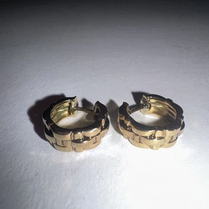 Wunderschöne Creolen aus 333er 8k Gelbgold Fast 6g - Gebrauchter Echtschmuck - Bild 1 von 6