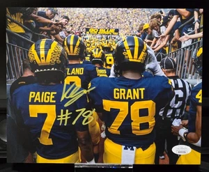 Kenneth Grant Michigan Wolverines signiertes 8x10 Foto JSA Zertifikat - Bild 1 von 3