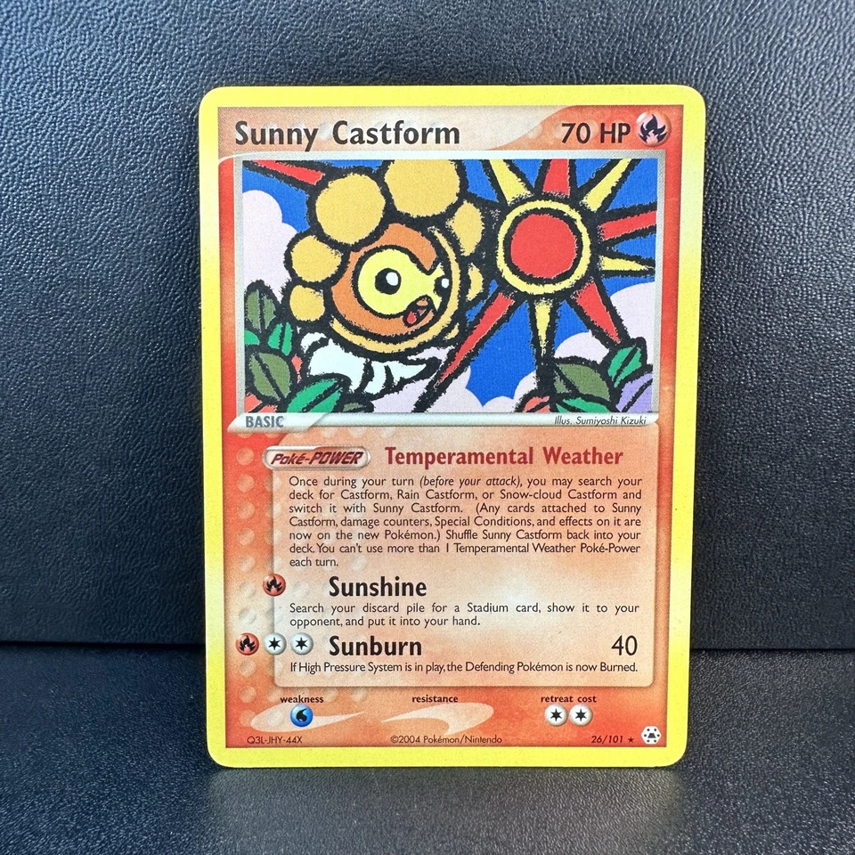 Pokémon Sunny Castform EX TCG Card Hidden Legends 26/101 Rare NM Condition - Image 1 of 4