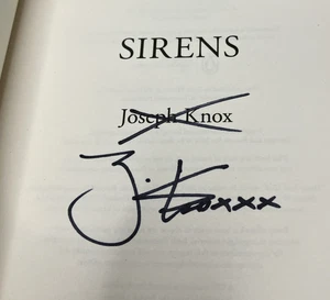 Sirenen Joseph Knox SIGNIERTE Ausgabe gesprühte Kanten Hardcover Buch - Bild 1 von 17