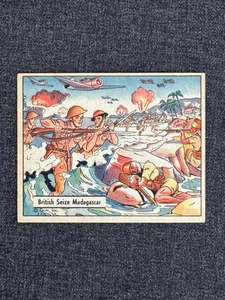 Tarjeta militar de goma de guerra 1941 R164 #69 British Seize Madagascar ex excelente - Imagen 1 de 2