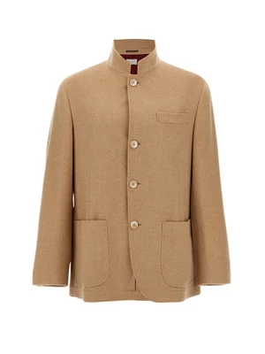 BRUNELLO CUCINELLI Beige Cashmere/Vicuna Jacket New & Authentic - Image 1 of 2