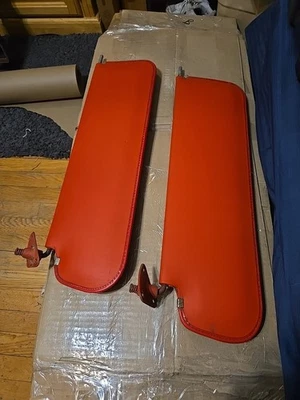 Chevrolet GMC 1967-72 camión parasol par usado GM 3894190 ¡¡Juego OEM RARO!! NARANJA Foto 1 de 4