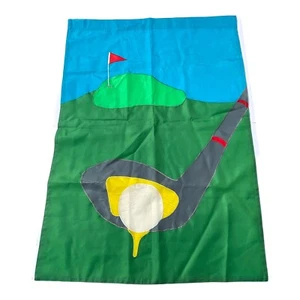  Golf Ball Hole in One Banner House Garden Flag Double Sided 29 x 40 Club Tee - Picture 1 of 2