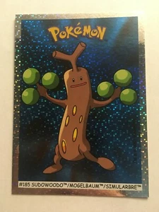 POKEMON FOIL HOLO STICKER #185"" SUDOWOODO"" DUNKIN BOOMER TOPPS MINT NEW 2001 - Picture 1 of 3