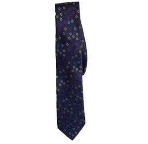 Jos. A. Bank Reserve Purple Multi Color Floral Made In Italy Tie - Picture 1 of 7