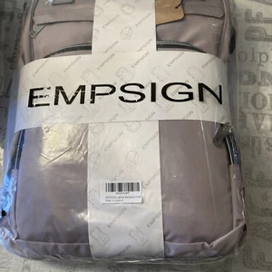 EMPSIGN 17 Inch Pink Laptop Backpack for Women Work Laptop Bag Large Capacity - Picture 1 of 9