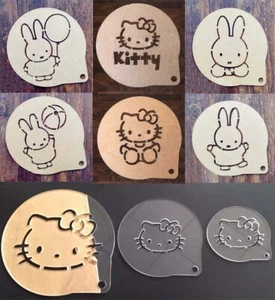 Plantillas transparentes Hello Kitty/Miffy Cupcake café artesanía álbum de recortes tarjetas - Imagen 1 de 15